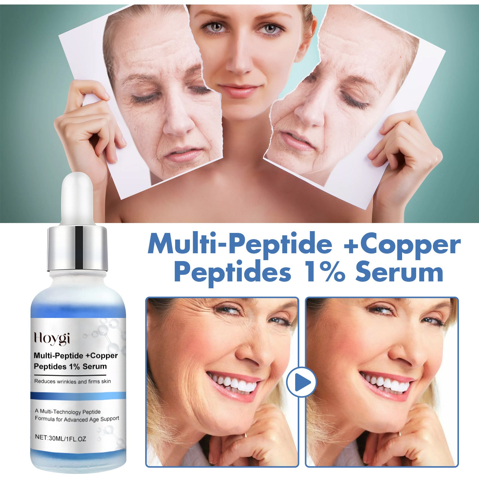 Sérum facial raffermissant anti-âge pour l&
