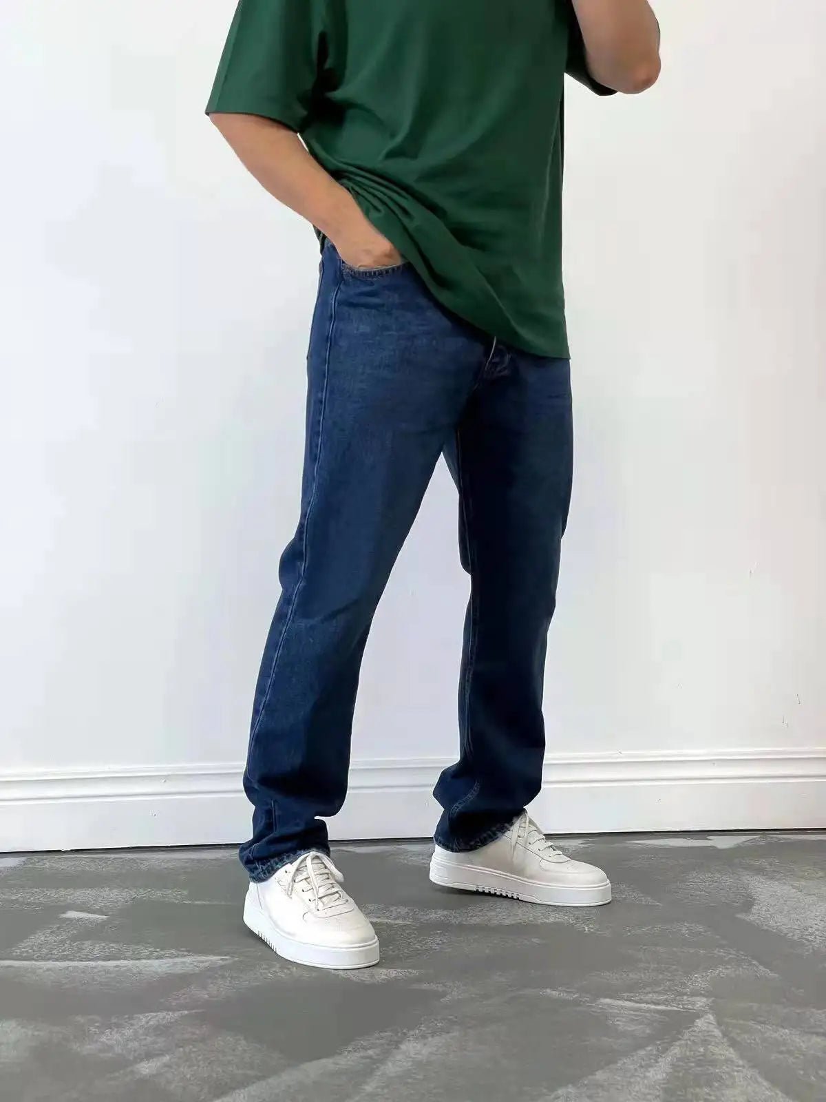 2025 New Business Men's Jeans Casual Straight Stretch Fashion Classic Blue Black Work Denim Trousers Male Brand Clothing S - 3XL - 𝐝𝐮𝐯𝐥𝐚𝐬𝐡𝐨𝐩.𝐜𝐨𝐦