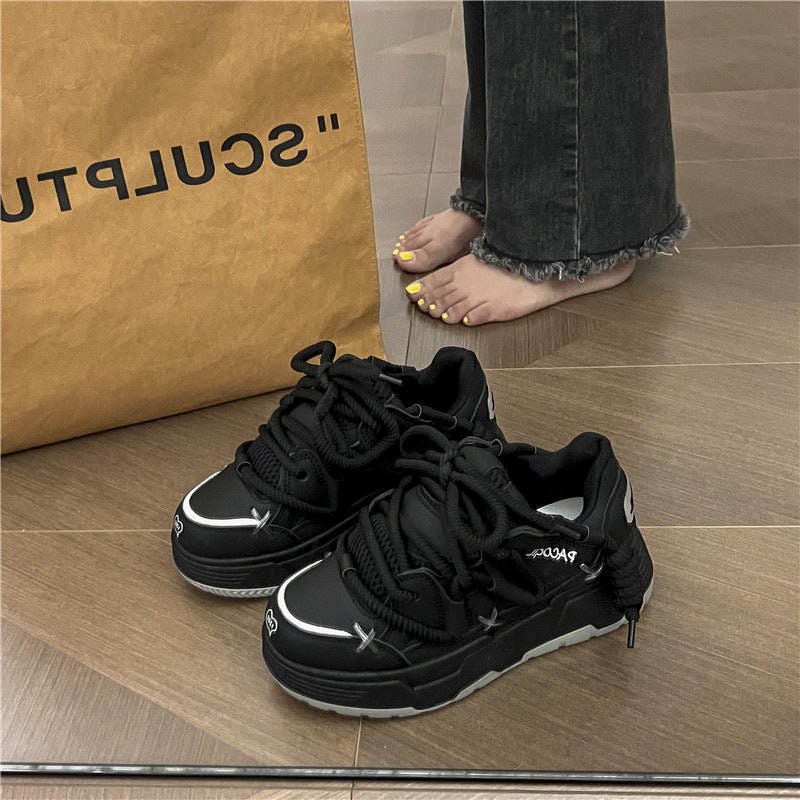 Cute Harajuku Sneakers Women's Running Shoes blue Thick Platform Sneakers students Outdoor Casual pink Vulcanized Shoes - 𝐝𝐮𝐯𝐥𝐚𝐬𝐡𝐨𝐩.𝐜𝐨𝐦