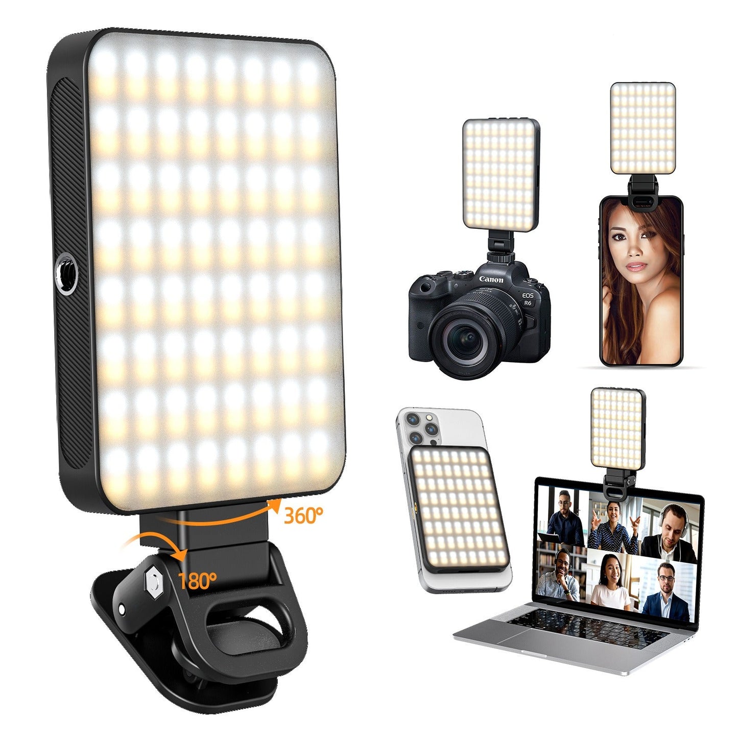 Magnetic fill light LED video conference phone fill light camera photography live broadcast photography pocket light - 𝐝𝐮𝐯𝐥𝐚𝐬𝐡𝐨𝐩.𝐜𝐨𝐦