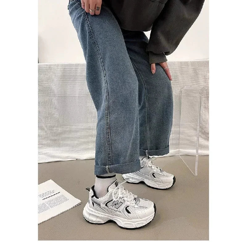 Women's Fashion Dad Shoes - Platform Mesh Running Sneakers,Breathable Casual Sports Shoes for Students,Everyday Training Shoes - 𝐃𝐔𝐕𝐋𝐀𝐒𝐇𝐎𝐏