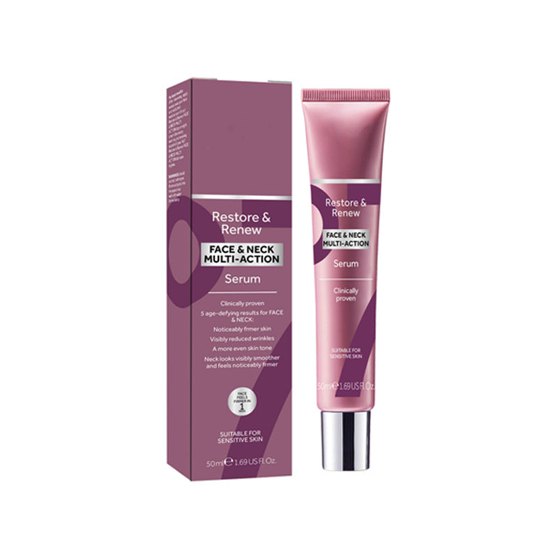Soin facial anti-rides et anti-âge en flacon, application de crème hydratante pour le visage, produit de soin de la peau.