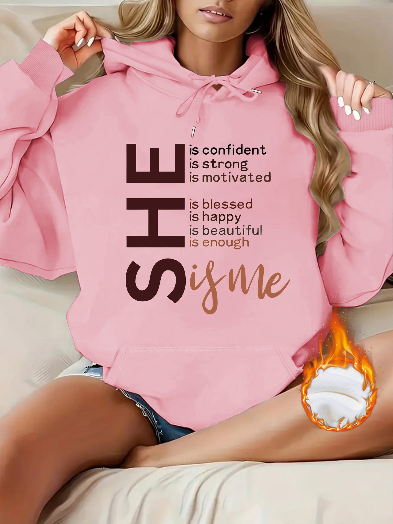 Top hoodie letter pattern