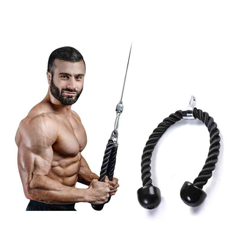 Triceps trainer biceps pull rope single double-headed rope down pull rope gantry fitness down pressure rope