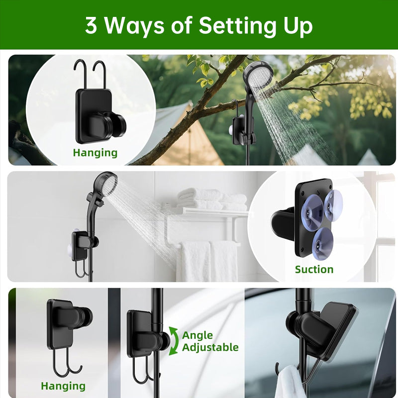 Copy of Camping & Hiking Portable Shower - 6000mAh Rechargeable, Full-Screen Digital Display