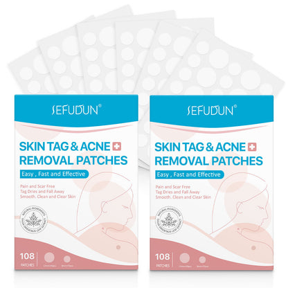 Patch invisible pour acné, boutons et points noirs, cure de soins pour peau, efficace pour éliminer les imperfections.