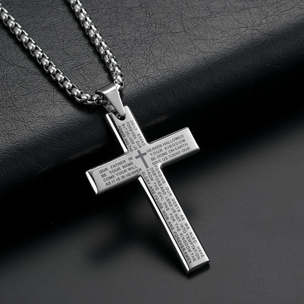 Collier pendentif croix de Pâques pour homme, collier tendance pour homme et femme, cadeau pour la fête des pères