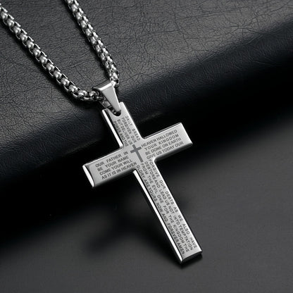 Collier pendentif croix de Pâques pour homme, collier tendance pour homme et femme, cadeau pour la fête des pères