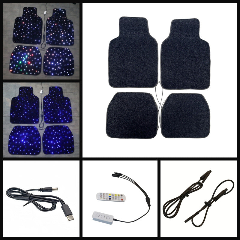 Starlight Fiber Optic Car Floor Mat