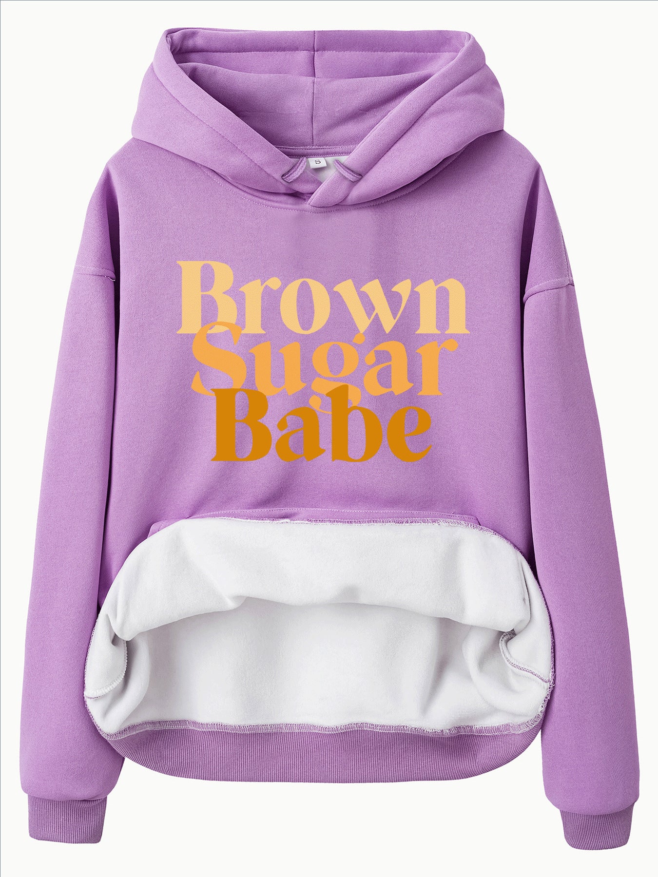 Long sleeved fleece thick hoodie