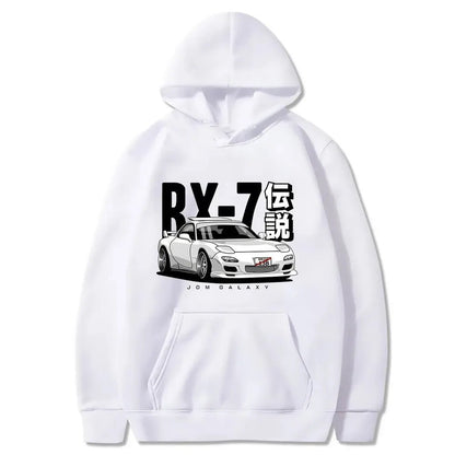 2024 trendy hoodie retro RX7 FD Drift Japanese car print breathable sports shirt Harajuku sportswear loose men's pullover - 𝐃𝐔𝐕𝐋𝐀𝐒𝐇𝐎𝐏
