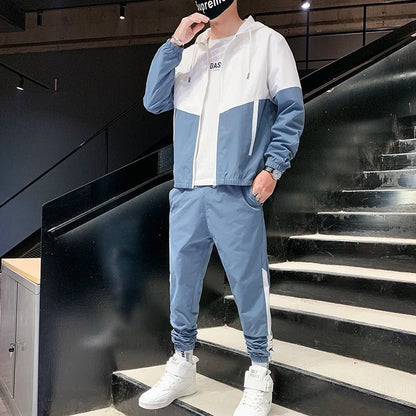 2025 Men Tracksuit Casual Joggers Hooded Sportswear Jackets And Pants 2 Piece Sets Hip Hop Running Sports Suit - 𝐝𝐮𝐯𝐥𝐚𝐬𝐡𝐨𝐩.𝐜𝐨𝐦