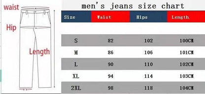 2025 New Business Men's Jeans Casual Straight Stretch Fashion Classic Blue Black Work Denim Trousers Male Brand Clothing S - 3XL - 𝐝𝐮𝐯𝐥𝐚𝐬𝐡𝐨𝐩.𝐜𝐨𝐦