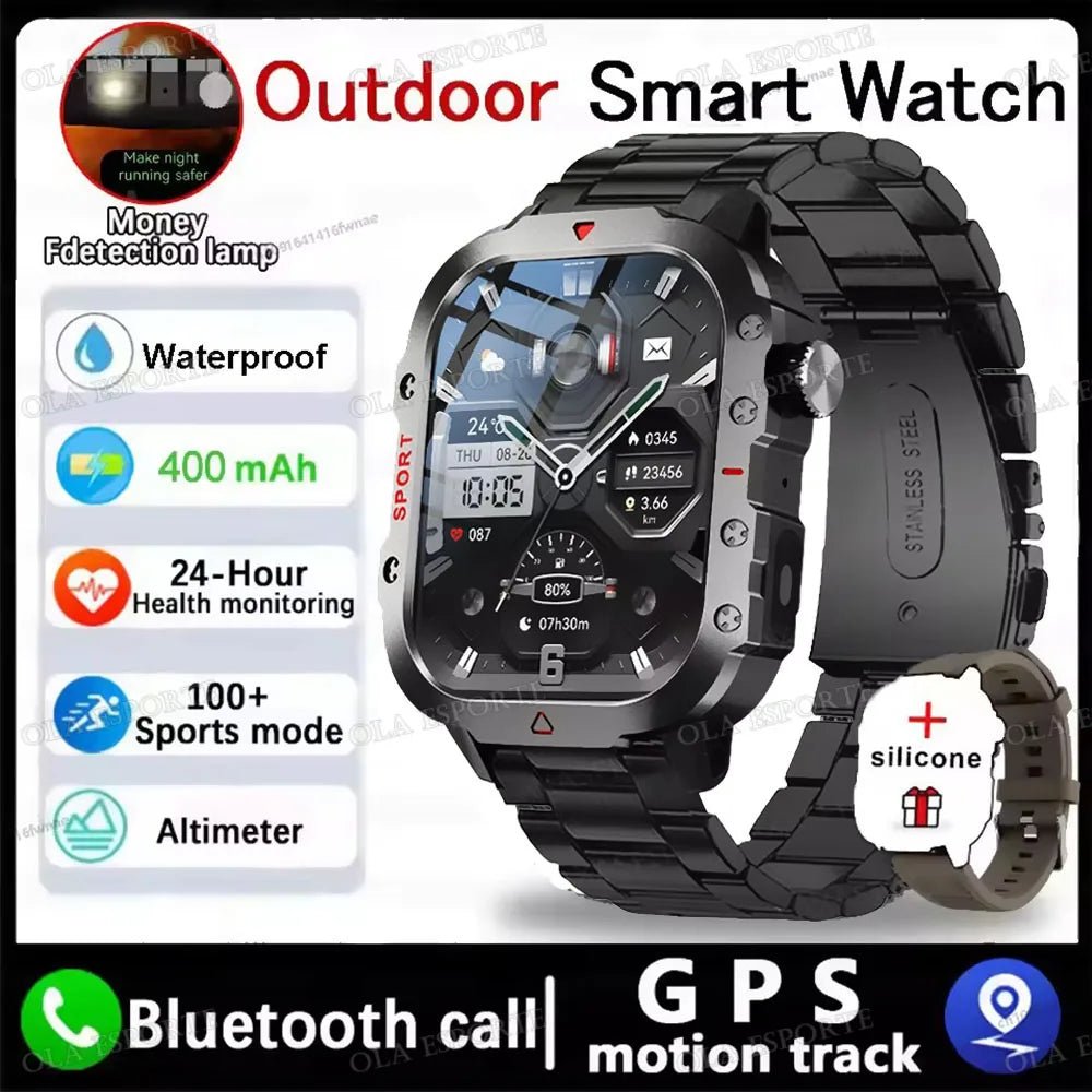 2025 New LED Men's Smartwatch Bluetooth Talking Smartwatch Multi Sport Mode Health Monitor Outdoor Sport Smart Watch For Android - 𝐝𝐮𝐯𝐥𝐚𝐬𝐡𝐨𝐩.𝐜𝐨𝐦