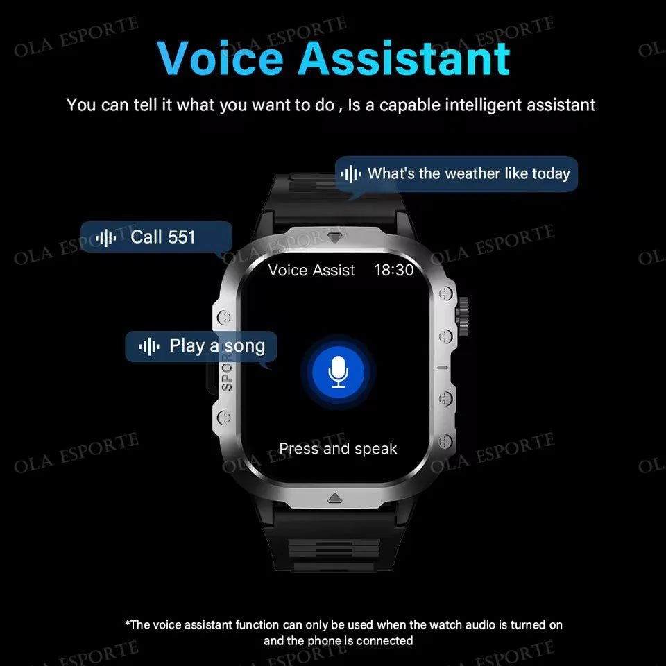 2025 New LED Men's Smartwatch Bluetooth Talking Smartwatch Multi Sport Mode Health Monitor Outdoor Sport Smart Watch For Android - 𝐝𝐮𝐯𝐥𝐚𝐬𝐡𝐨𝐩.𝐜𝐨𝐦
