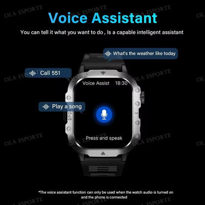 2025 New LED Men's Smartwatch Bluetooth Talking Smartwatch Multi Sport Mode Health Monitor Outdoor Sport Smart Watch For Android - 𝐝𝐮𝐯𝐥𝐚𝐬𝐡𝐨𝐩.𝐜𝐨𝐦