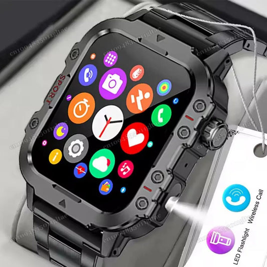 2025 New SmartWatch Men For Women Militray Outdoor GPS Track Sport Watches Heart Rate Sleep Waterproof Smart Watch IOS Android - 𝐝𝐮𝐯𝐥𝐚𝐬𝐡𝐨𝐩.𝐜𝐨𝐦