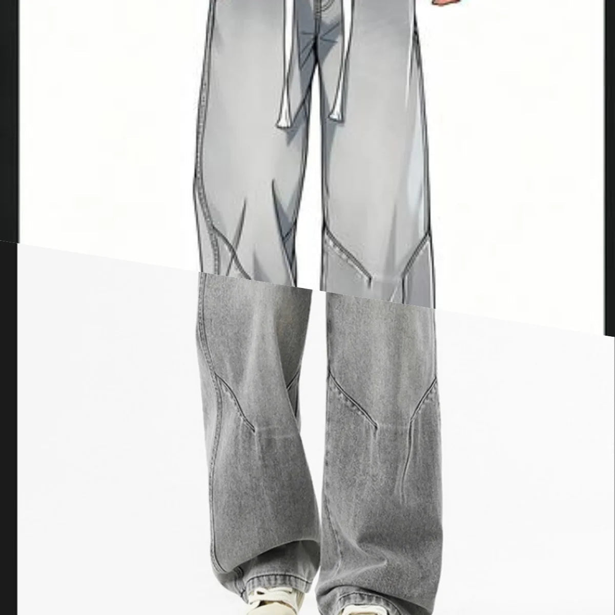 2025 New Streetwear Baggy Jeans for Men Korean Fashion Wide Leg Straight Denim Pants Male Elastic Waist Classic Y2K Blue Jean - 𝐝𝐮𝐯𝐥𝐚𝐬𝐡𝐨𝐩.𝐜𝐨𝐦