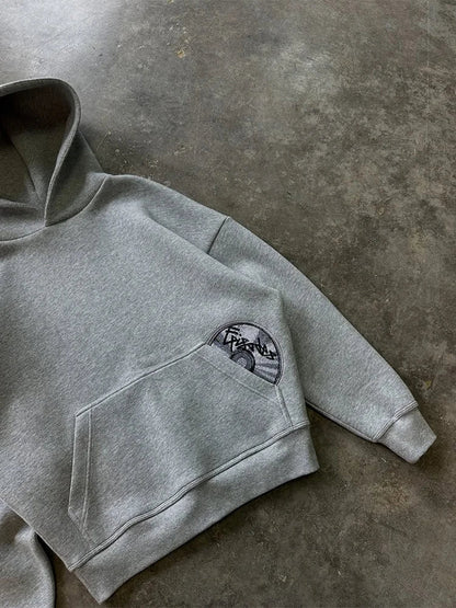 2025 Trendy High Street Retro Casual Streetwear Men's Sports Suit Y2K Harajuku Embroidered Hoodie men Hip - hop Loose Sweatpants - 𝐃𝐔𝐕𝐋𝐀𝐒𝐇𝐎𝐏