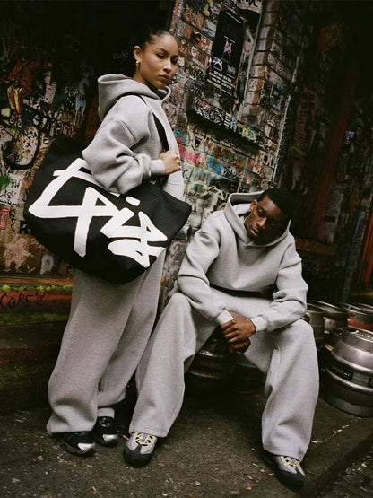 2025 Trendy High Street Retro Casual Streetwear Men's Sports Suit Y2K Harajuku Embroidered Hoodie men Hip - hop Loose Sweatpants - 𝐃𝐔𝐕𝐋𝐀𝐒𝐇𝐎𝐏