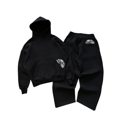 2025 Trendy High Street Retro Casual Streetwear Men's Sports Suit Y2K Harajuku Embroidered Hoodie men Hip - hop Loose Sweatpants - 𝐃𝐔𝐕𝐋𝐀𝐒𝐇𝐎𝐏