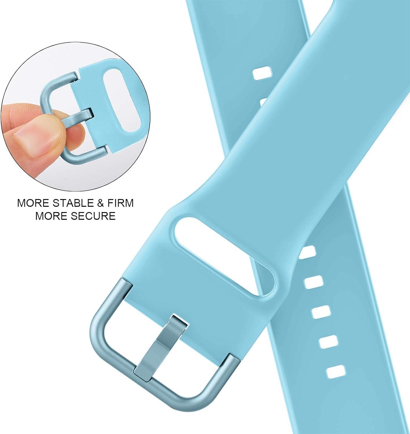 Sport Band Compatible with Apple Watch Bands 49Mm 46Mm 45Mm 44Mm 42Mm 41Mm 40Mm 38Mm, Soft Silicone Replacement Strap with Classic Clasp for Iwatch Series 11 10 9 8 7 6 5 4 3 2 1 SE Ultra Women Men