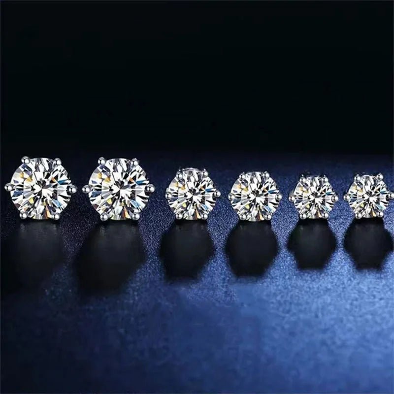 2ct 8mm Moissanite Earrings for Women Lab Grown Diamond Ear Studs 925 Sterling Silver Fine Jewelry Gift - 𝐃𝐔𝐕𝐋𝐀𝐒𝐇𝐎𝐏