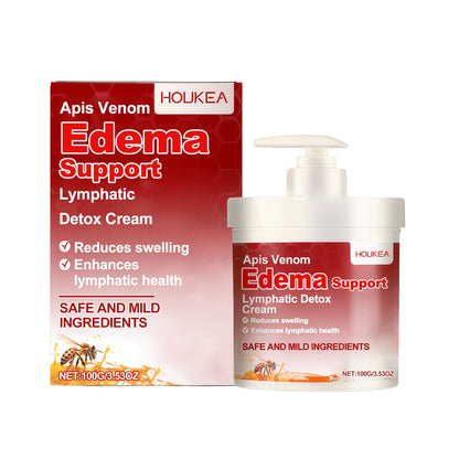 Crème détox lymphatique de marque inconnue, texture riche, idéale pour stimuler la circulation lymphatique du corps.