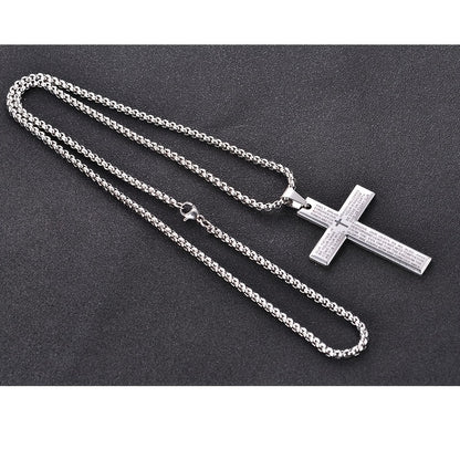 Collier pendentif croix de Pâques pour homme, collier tendance pour homme et femme, cadeau pour la fête des pères