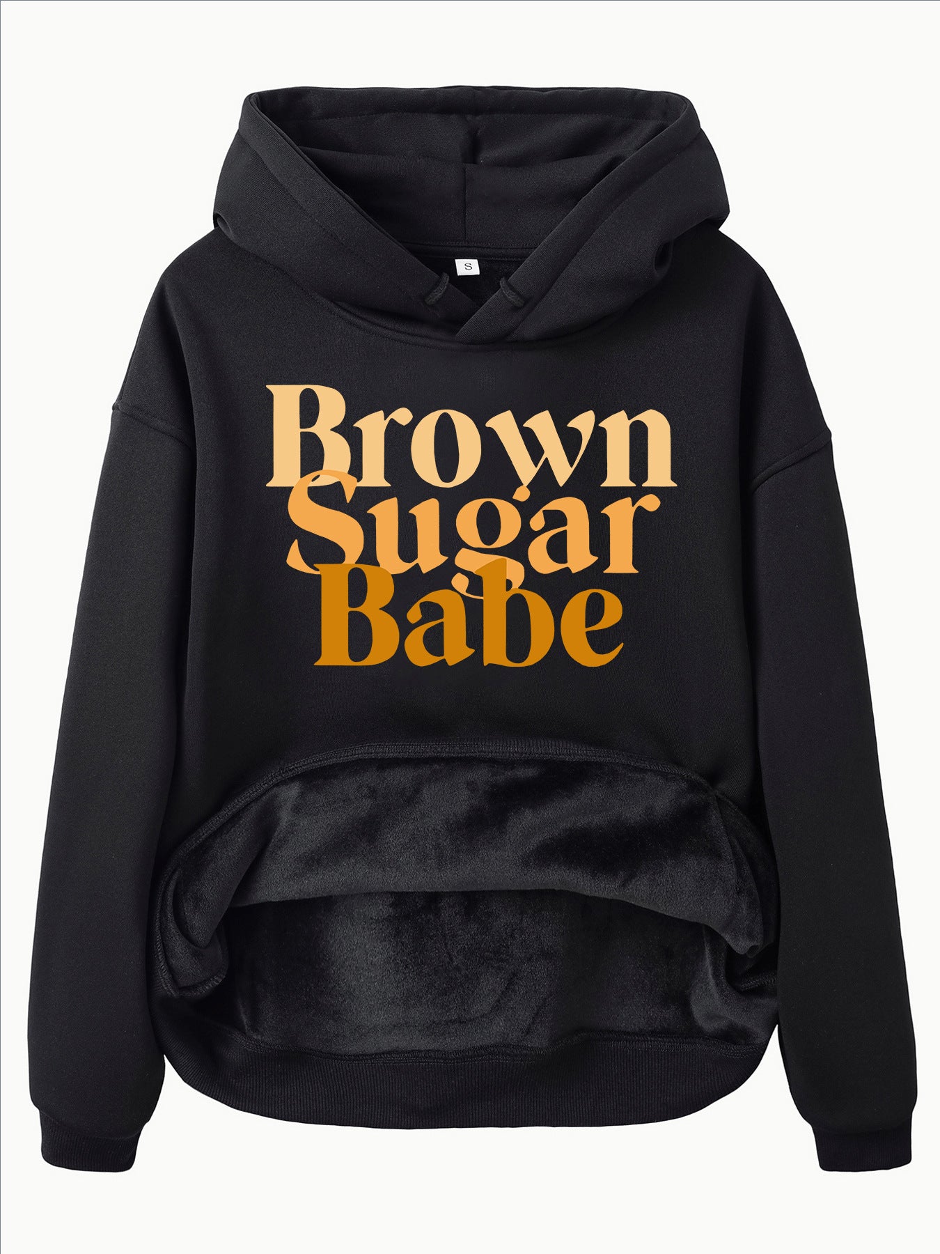 Long sleeved fleece thick hoodie