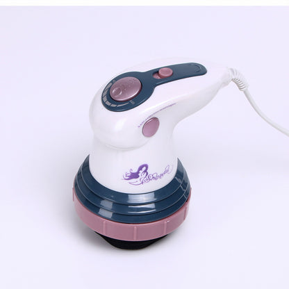 Appareil de massage électrique pour amincissement du corps, avec embouts et écran de contrôle, utilisé pour la tonification corporelle.