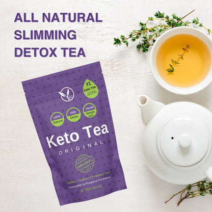 Tisane IASO pour brûler les graisses, détoxifier et mincir, avec des plantes naturelles dans un sachet.