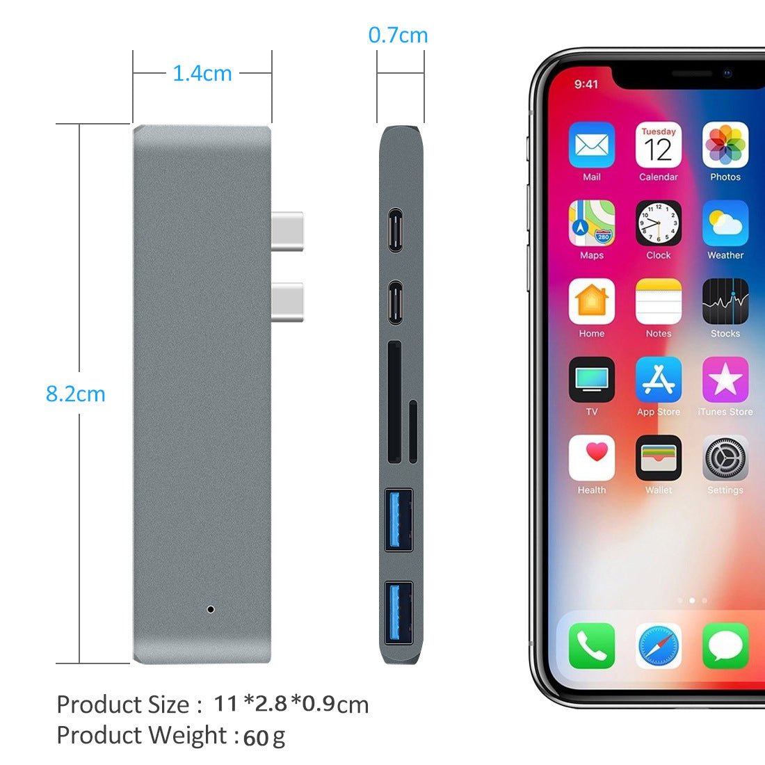 7 - in - 1 Dual Type - C to HDMI Dock USB 3.0 Hub Converter - 𝐝𝐮𝐯𝐥𝐚𝐬𝐡𝐨𝐩.𝐜𝐨𝐦