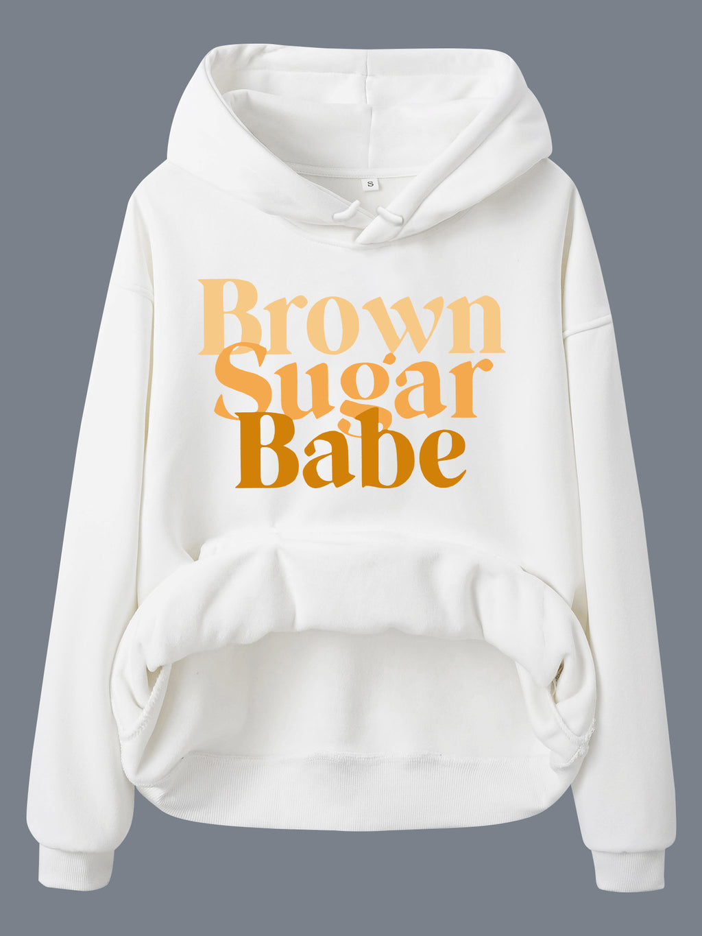 Long sleeved fleece thick hoodie