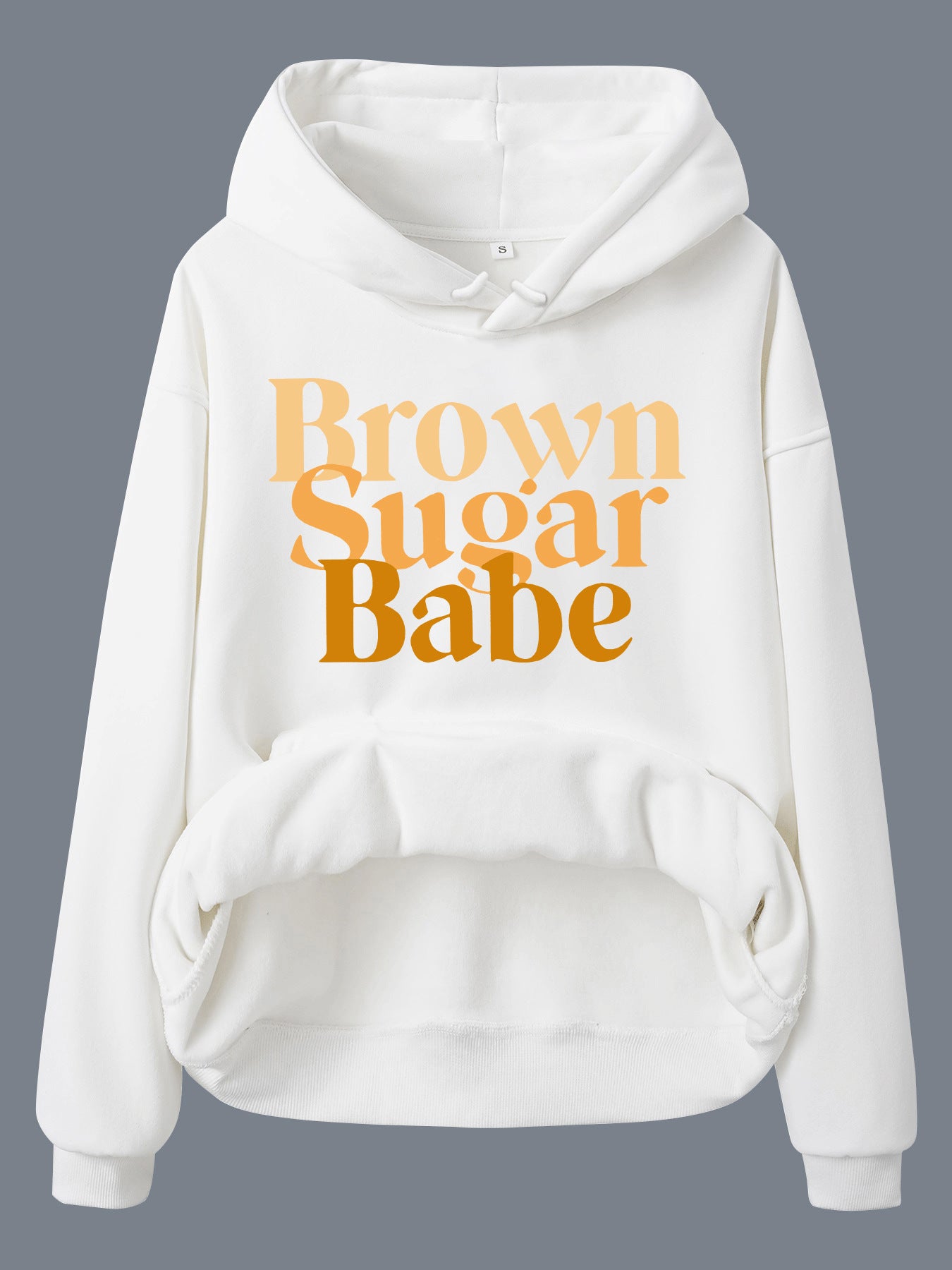 Long sleeved fleece thick hoodie