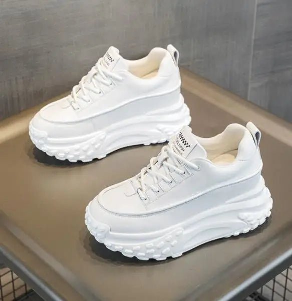 7CM Genuine Leather Platform Wedge Fashion Women Spring Well - fitting Autumn Chunky Sneakers Shoes Breathable Mixed Color Winter - 𝐃𝐔𝐕𝐋𝐀𝐒𝐇𝐎𝐏