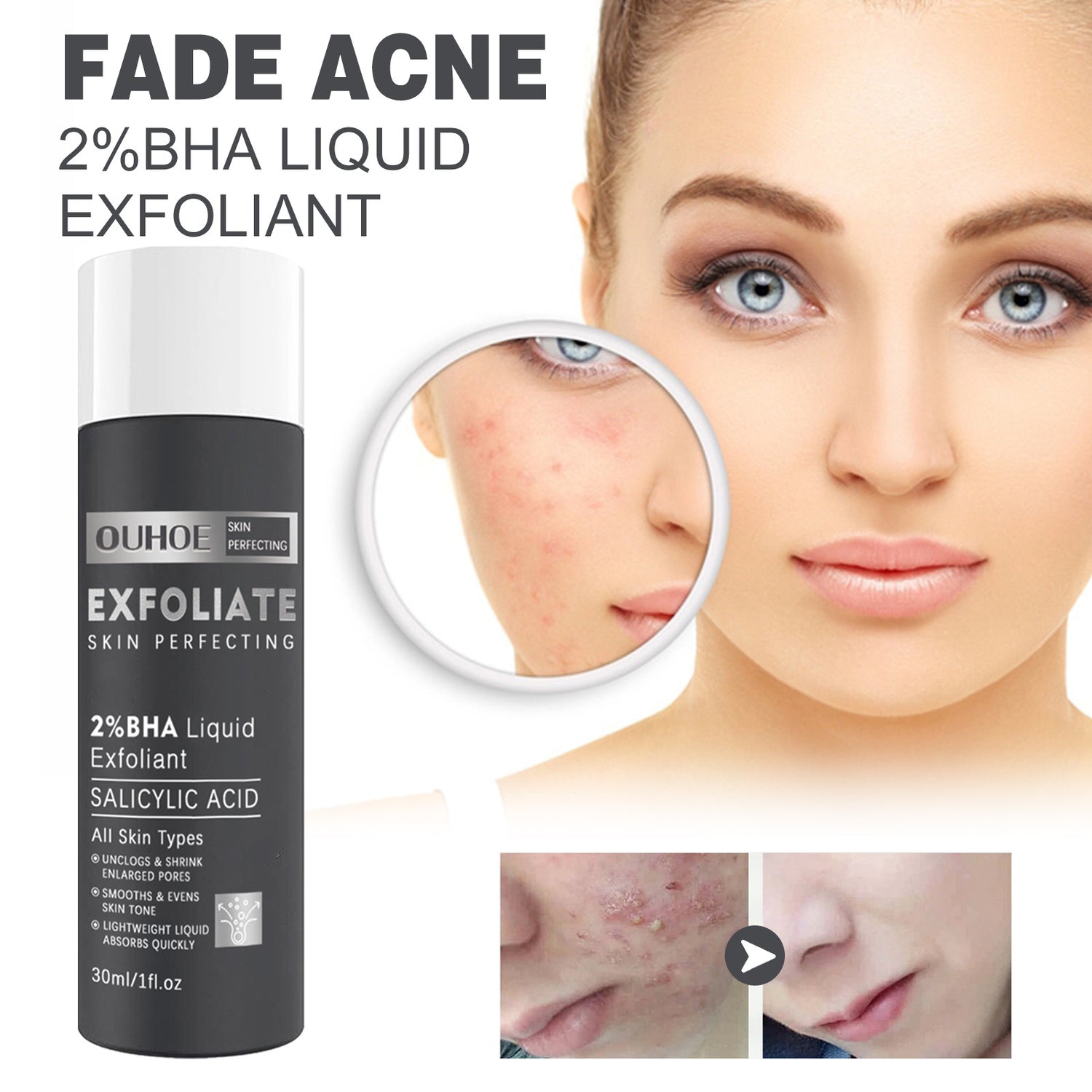 Eau de soin pour peau à l&