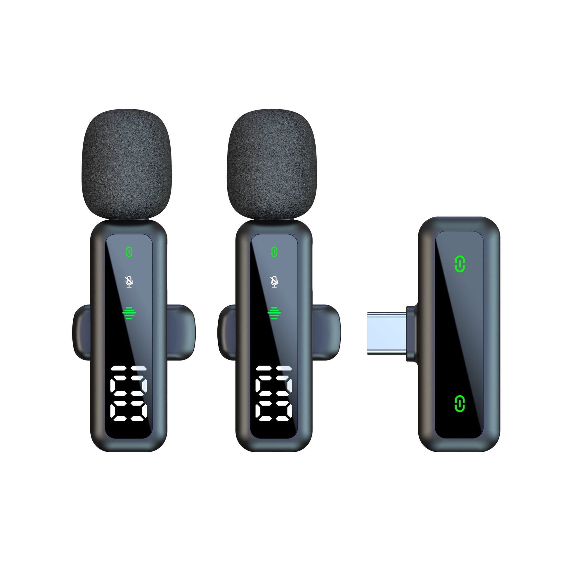 Wireless Lapel Microphone for Outdoor Computer Live Streaming Noise Reduction Universal Small Microphone