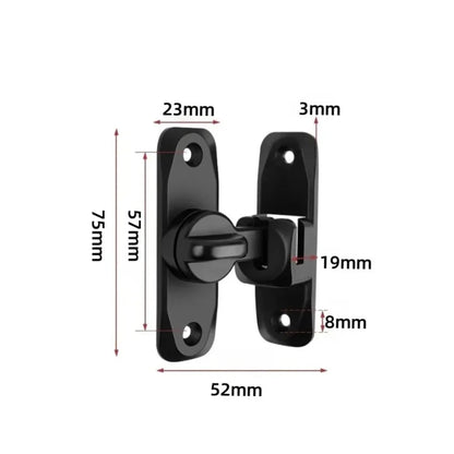 90/180 Degree Flip Door Lock Home Security Sliding Door Latch Small Gate Latches Hardware Anti - theft Lock Zinc Alloy Door Bolts - 𝐃𝐔𝐕𝐋𝐀𝐒𝐇𝐎𝐏