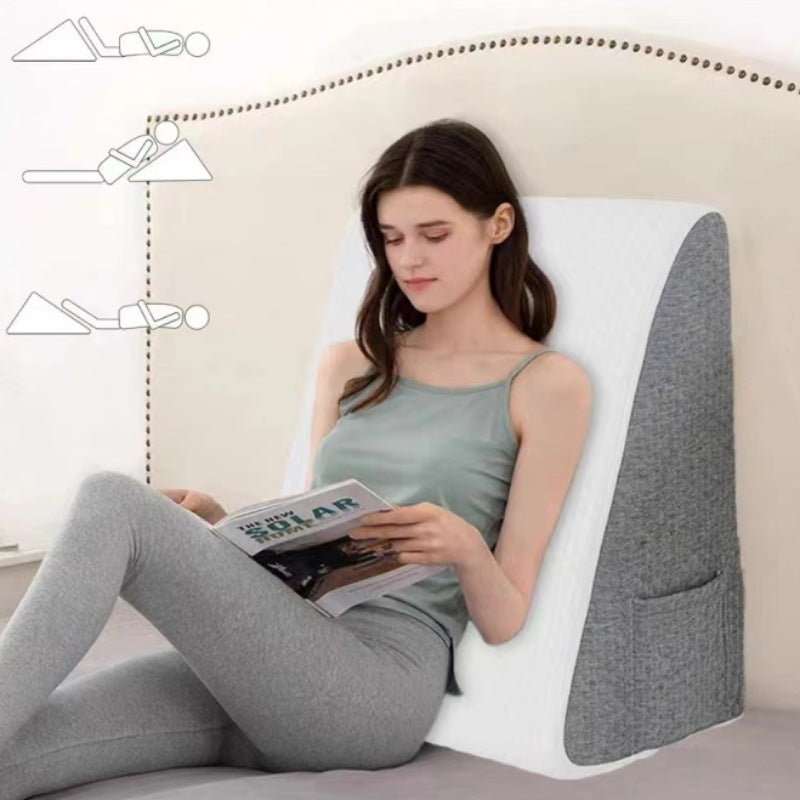 Coussin en forme de triangle eprolo pour soutien lombaire et dorsal, rembourrage confortable pour le dos et la lombaire