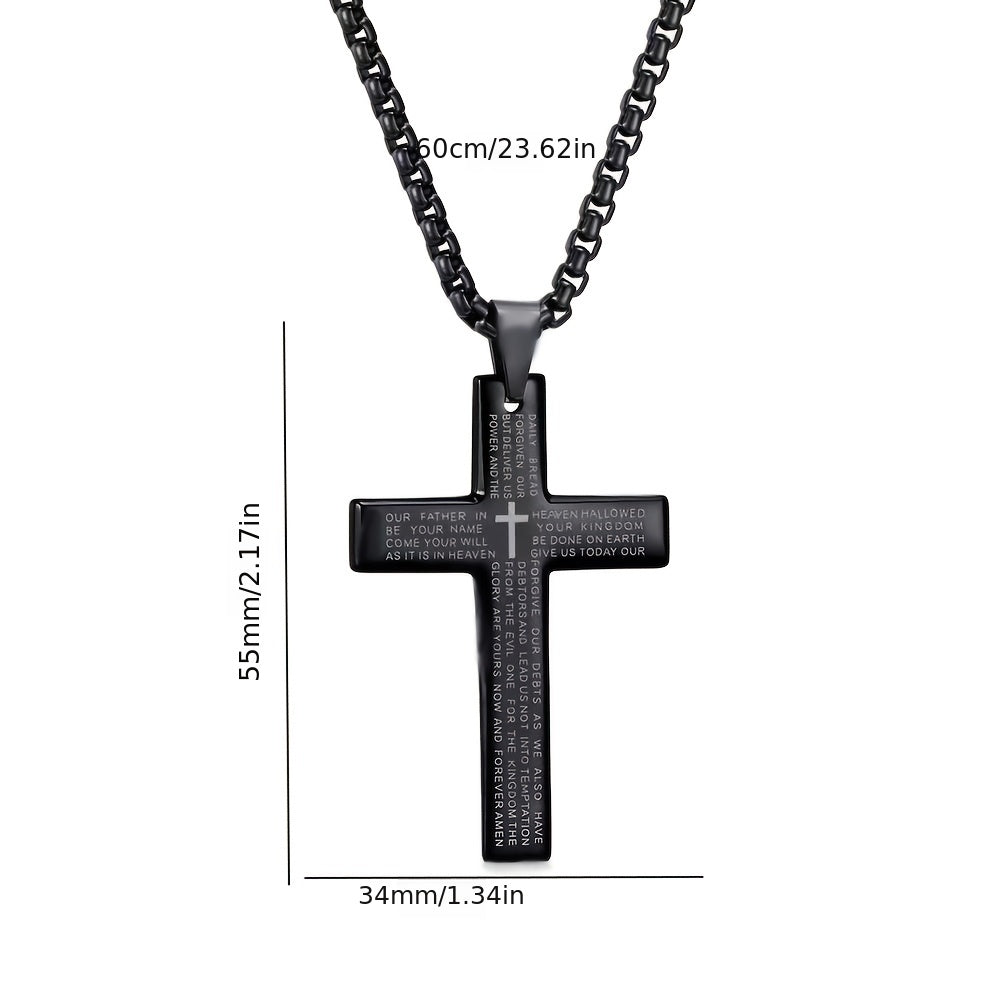 Collier pendentif croix de Pâques pour homme, collier tendance pour homme et femme, cadeau pour la fête des pères