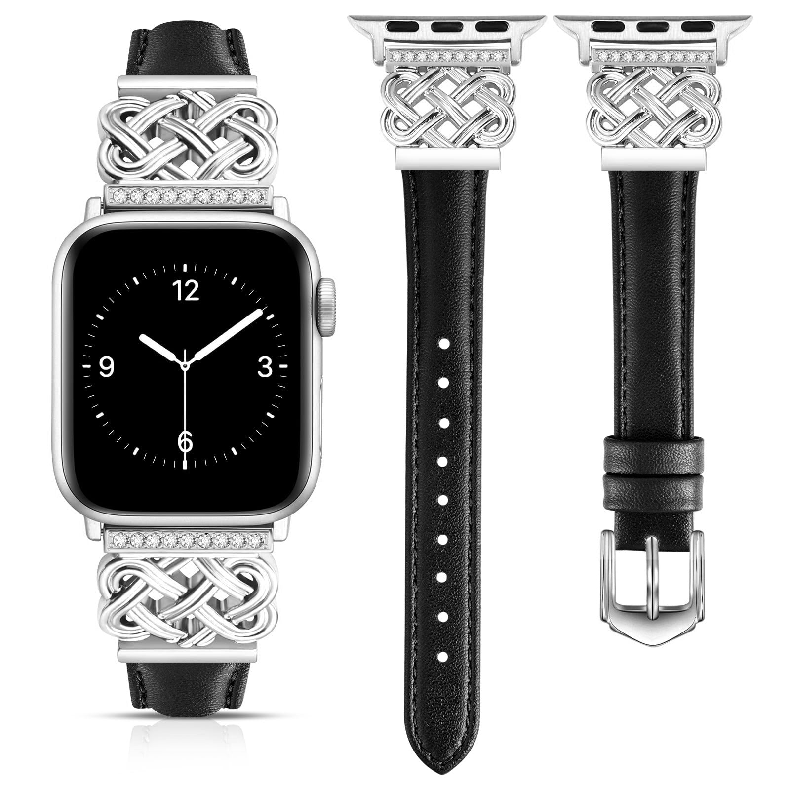 Strap Compatible with Apple Watch Band iWatch S10/SE98765 Metal Ultra-thin Watch Band