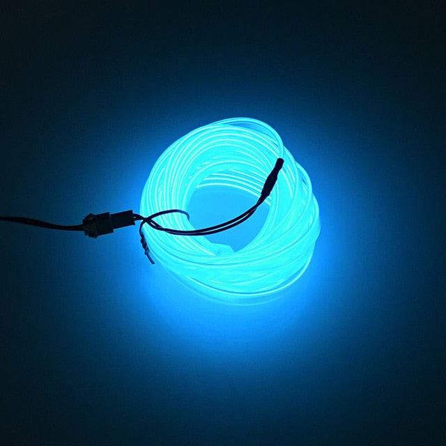 5m car interior accessories atmosphere lamp colorful cold light line with USB DIY Decorative Dash board Console Door LED Light