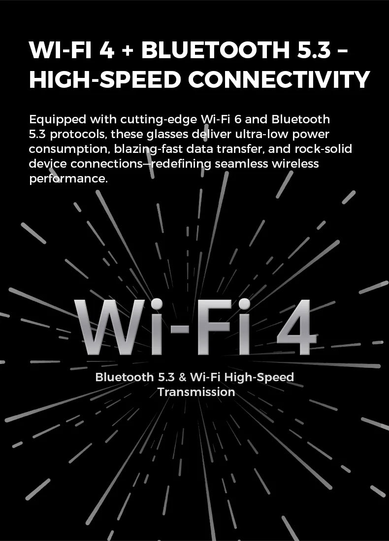 Bluetooth AI shooting glasses Bluetooth call voice assistant real-time translation 5-megapixel shooting stabilization