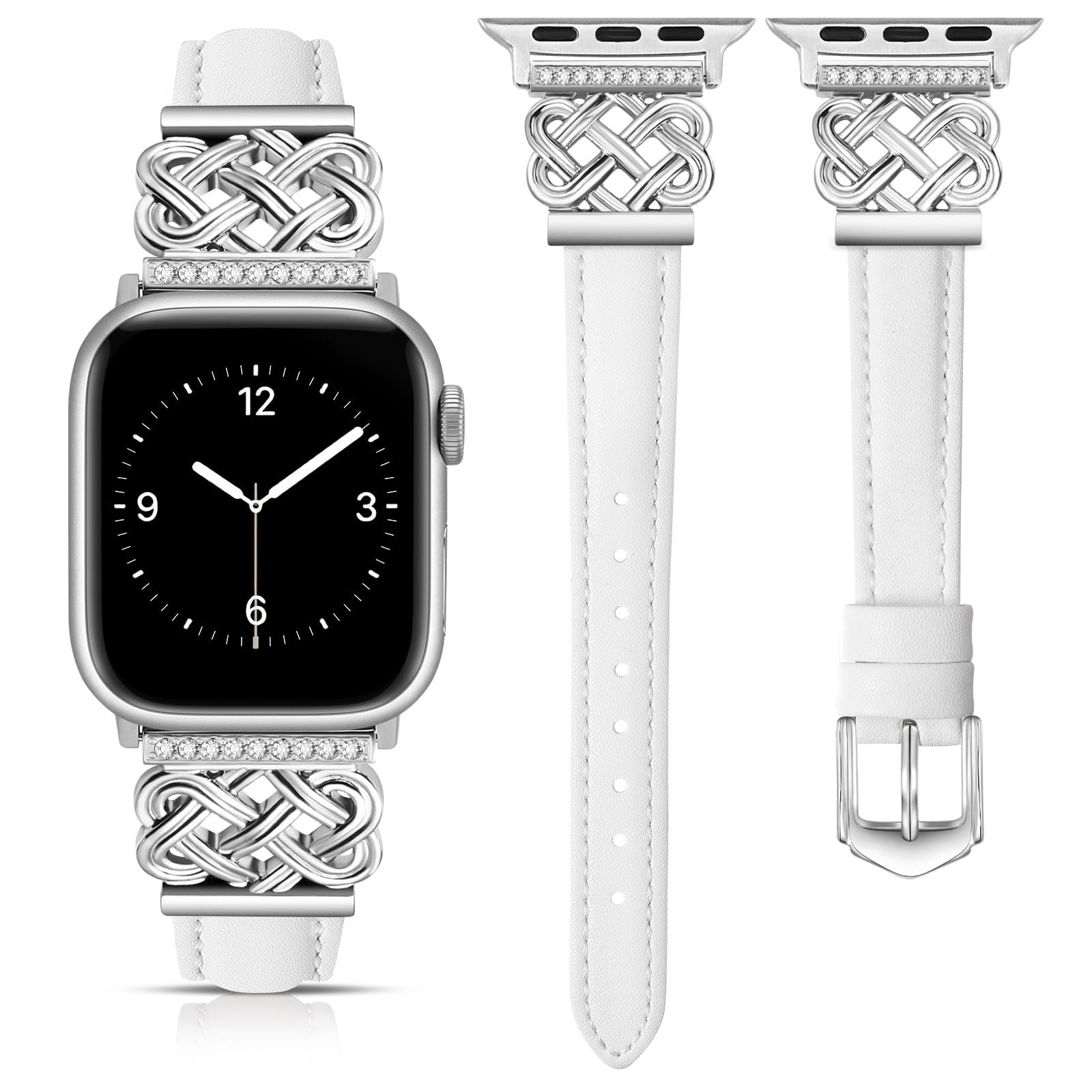 Strap Compatible with Apple Watch Band iWatch S10/SE98765 Metal Ultra-thin Watch Band
