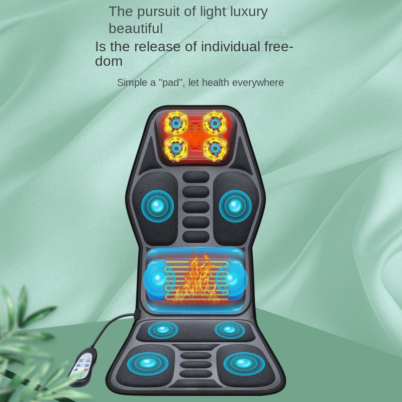 Car and Home Cervical Massager Multi-functional Heating Vibration Neck and Back Massage Cushion Seat Pad