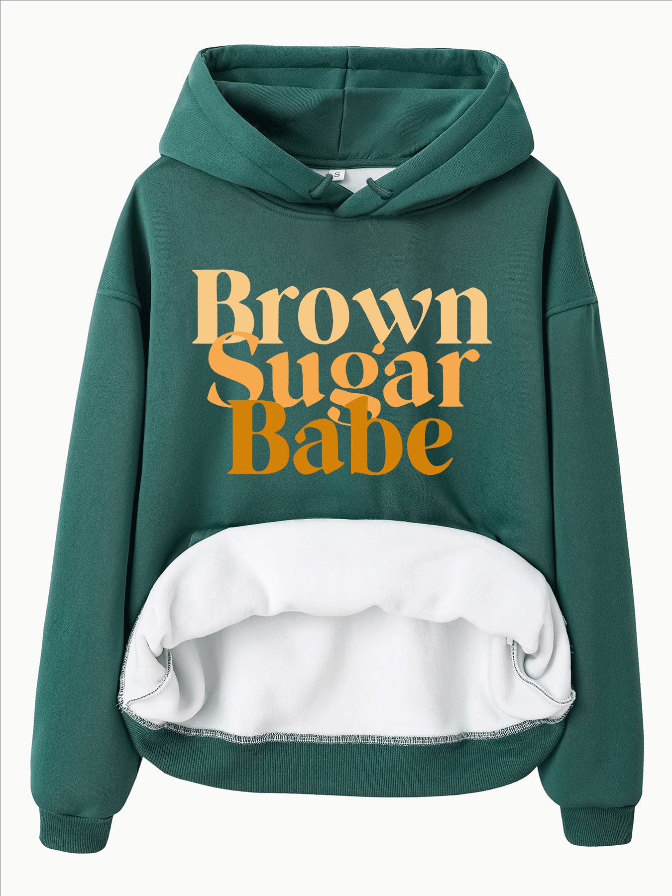 Long sleeved fleece thick hoodie