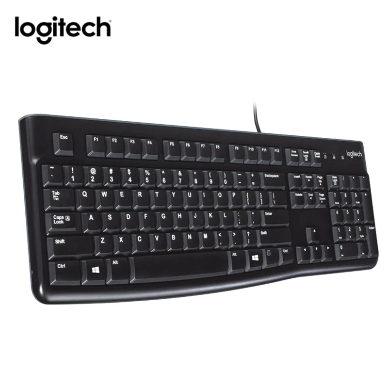 Logitech K120 wired keyboard notebook desktop computer office home USB office desktop waterproof