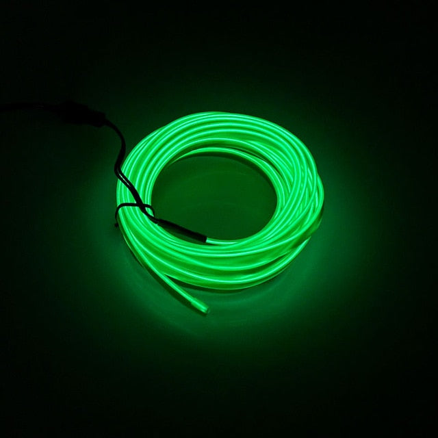 5m car interior accessories atmosphere lamp colorful cold light line with USB DIY Decorative Dash board Console Door LED Light