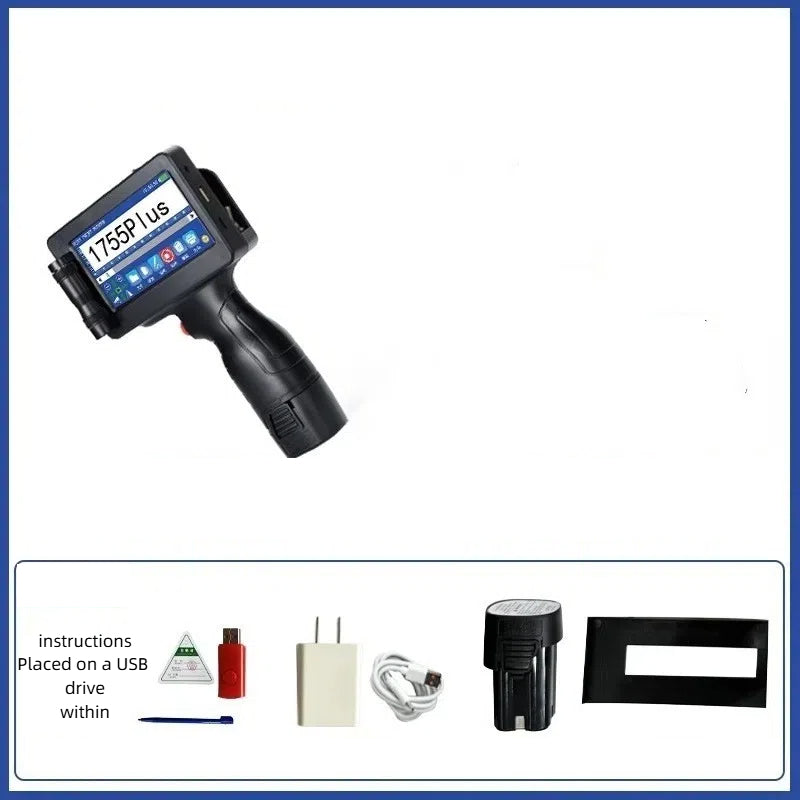 Yaomatec 1755 intelligent handheld inkjet printer assembly line batch number changing and marking machine food production date